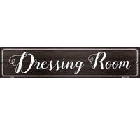 Biopracess Letrero de metal vintage para vestidor, decoración rústica, letrero de metal, 40 x 10 cm