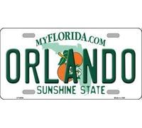 Biopracess Orlando Florida - Placa de matrícula de metal, 15,2 x 30,5 cm