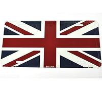 Biopracess Placa de matrícula decorativa con la bandera de Inglaterra de Gran Bretaña, 6 x 12 pulgadas
