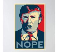 Biopracess Póster de Nope Trump Lincoln Project 2020 para las elecciones presidenciales, decoración del hogar, arte de pared, póster de metal de 8 x 12 pulgadas
