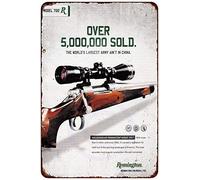 Biopracess Remington 700 - Letrero decorativo de aluminio con aspecto vintage para patio al aire libre, 8 x 12 pulgadas