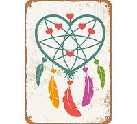 Bioprocess Cartel de metal vintage con diseño de corazón de Favorite Things de 8 x 12 pulgadas