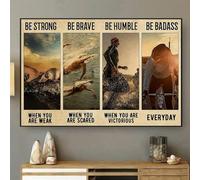 Bioprocess Cartel vintage de triatlón con texto en inglés "Be Strong" de triatlones Ironman World Champion World Triathlon Corporation, natación, ciclismo, correr, letrero de metal de 20,3 x 30,5 cm