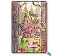 Bioprocess Cartoons and Games Gravity Falls - Póster de metal para decoración de pared, póster de 8 x 12 pulgadas