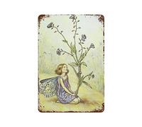 Bioprocess Forget-Me-Not Fairy Flower Fairies Wall Art Nursery Decor Fairy Print Home Decor Wall Decor Poster Metal Sign 8x12 Inch