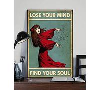 Bioprocess Kate Bush Póster Kate Bush cantante Love Music Poster Kate Bush Music Vintage Lose Your Mind Find Your Soul Art Póster inspirado en Kate Bush Póster de metal 8 x 12 pulgadas