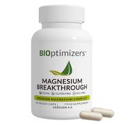 BiOptimizers Magnesium Breakthrough 4.0 Complejo 7 En 1, 60 Cápsulas Veganas - Glicinato, Malato, Taurato Y Citrato De Magnesio Altamente Concentrados - Para El Sueño Y El Control Del Estrés