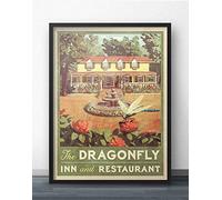 Bioputty Lose Your Mind Find Your Soul Love Dragonfly, 12 x 8 pulgadas, póster vintage divertido para decoración de pared, regalo artístico, imagen retro, letrero de metal