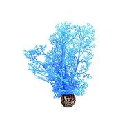 biOrb 46091 Horn Coral S azul - pequeño coral natural de plástico | decoración de acuario | fácil limpieza | adecuado para agua dulce y agua marina