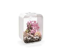 biOrb 72049 LIFE 15 LED blanco - acuario decorativo de 15 litros set completo con sistema de filtración, iluminación LED y sustrato cerámico de robusto cristal acrílico