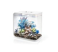 biOrb Flow 15 - Acuario acrílico de 4 galones con Luces LED Multicolor controladas a Distancia, Tanque Compacto Moderno para Mesa o Escritorio, Color Blanco