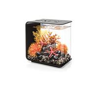 biOrb Flow 15 Acuario acrílico, Negro, MCR, iluminación LED remota, Elegante, pecera de 15 litros con filtración de 5 Pasos, fácil instalación, Incluye Control Remoto, Bomba de Aire, Cartucho de