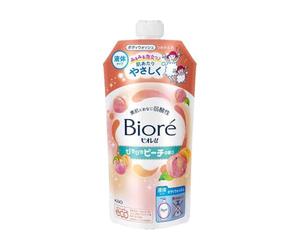 Biore u Body Wash Refill 340 ml - Jabón corporal de limpieza suave - Peachy Fresh Scent - Refill Pack - Fabricado en Japón