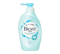 Biore U Body Wash Refresh Pump 450 ml | Fórmula ácida suave para pieles aceitosas y de bebé, limpiador corporal fresco y suave, fabricado en Japón