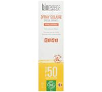 BIOREGENA - Crema solar BIO, factor de protección 50, pieles claras, sensibles, niños mayores de 3 años, spray 90 ml.