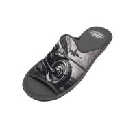 Biorelax Zapatillas de Estar por casa Hombre/Primavera-Verano/Dibujo Moto/Puntera Destapada/con Cámara de Aire/Talla 40