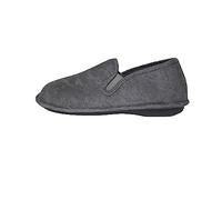 Biorelax Zapatillas de Estar por Casa Hombre/Primavera-Verano/Talón Cerrado/Algodón Rizo/Talón Acolchado/Color Gris/Talla 40