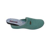Biorelax Zapatillas de Estar por casa/Mujer Apto Plantilla ortopedica/Plantilla Extraible/Empeine :Algodón Rizo/Aguamar/Talla 39