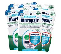 Biorepair - Hilo dental encerado deslizante para higiene diaria con antibacteriano, 6 paquetes de 50 metros cada una