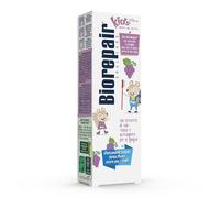 Biorepair® - Pasta de dientes para niños, 0-6 años, uva, pasta de dientes para niños sin flúor, sabor uva, anticaries, para encías saludables, 50 ml