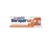 Biorepair, Pasta de dientes para niños de 0 a 6 años, pasta de dientes Biorepair para niños sin sabor a flúor, melocotón, anticaria, para encías sanas, 50 ml