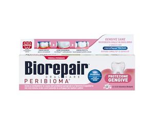Biorepair, Pasta dentífrica peribioma protector de encías, 12 paquetes de 75 ml, combate y previene problemas de encías con probióticos, ácido hialurónico hidratante, sin flúor