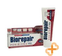 Biorepair, Pasta de dientes peribioma Pro Encías +, combate el sangrado de las encías, inflamaciones y mal aliento, con microreparación y probióticos, para el equilibrio de la microbiota oral, 75 ml