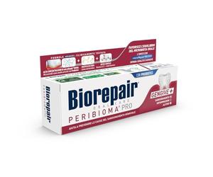 Biorepair, Pro Gengive+ - Pasta de dientes peribioma, 75 ml, para una microbiota oral normal, previene el sangrado, periodontitis y parimplantitis, protege contra la placa de encías