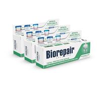 Biorepair, Total Protective Repair - Pasta de dientes reparadora de esmalte de uñas, antiincrustante, antiplaca, aliento fresco, sin flúor, 3 paquetes de 75 ml