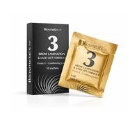 Biosmetics:Paso 3 Loción Nutritiva para Lifting de Pestañas/Laminado de Cejas-10 Sobres Monodosis-Hidratación Profunda con Keratina y Pantenol-Cierre Profesional del Tratamiento-Calidad Alemana