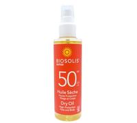 BioSolis Sense - Aceite de secado SPF 50 - Aceite solar - Face & Body, 150 ml