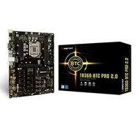 Biostar - Placa base para minado TB360-BTC PRO 2.0 Core i7/i5/i3 (Intel de 8ª y 9ª generación), LGA1151 Intel B360, memoria DDR4, 12 GPU