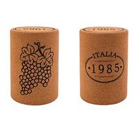 Biosughero - Par de Taburetes en Corcho Modelo Bouchon - Wine Stopper Design - Dimensiones cm: Ø30 x h.45