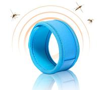 BIOSYNEX - PARAKITO - Pulsera Antimosquitos - 2 Recambios Incluidos - 1 Mes De Protección - Sin DEET - Modelo Azul - Talla Adulto