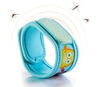 BIOSYNEX - PARAKITO - Pulsera antimosquitos - 2 recargas incluidas - 1 mes de protección - Sin DEET - Modelo Monstruos - Talla Junior 3+