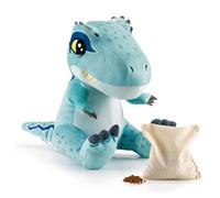 BIOSYNEX - Peluches Térmicos para Microondas con Esferas de Arcilla - Blue (Jurassic World) - Peluche de Bienestar Lavable a Máquina - Calor Suave y Reconfortante - Desde el Nacimiento