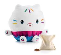 BIOSYNEX - Peluches Térmicos para Microondas con Esferas de Arcilla - Muffin (La Casa de Muñecas de Gabby) - Peluche de Bienestar Lavable a Máquina - Calor Suave y Reconfortante - Desde el Nacimiento