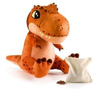 BIOSYNEX - Peluches Térmicos para Microondas con Esferas de Arcilla - T-Rex (Jurassic World Explorers) - Peluche de Bienestar Lavable a Máquina - Calor Suave y Reconfortante - Desde el Nacimiento