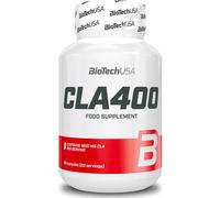 BioTechUSA CLA 400 | Cápsulas blandas con ácido linoleico conjugado | Apoyo al peso corporal | 1.600 mg de CLA | Sin gluten y sin lactosa | 80 cápsulas