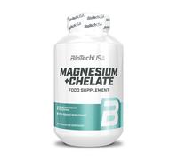 Biotech USA Magnesio + Quelato 60 Cápsulas 61,5g Minerales (235,60€/kg)