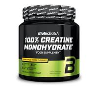 BioTechUSA 100% Creatine Monohydrate | Creatina de Grado Farmacéutico | Micronizada | Vegana | Libre de Gluteni, 300 g, Piña-mango