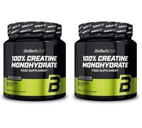 BioTechUSA 100% Creatine Monohydrate | Fórmula micronizada (Paquete de 2)