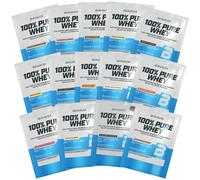 BioTechUSA 100% Pure Whey | Complejo de proteína de suero | Con BCAA y L-glutamina | Enzimas de bromelina | Bajo contenido en azúcar | Sin gluten | 14*28g, Variety Pack