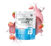 BioTechUSA 100% Pure Whey | Proteína en Polvo con BCAA y Glutamina | Sin Gluten, Sin Aceite de Palma, 1 kg, Fresa