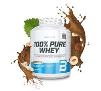 BioTechUSA 100% Pure Whey | Proteína en Polvo con BCAA y Glutamina | Sin Gluten, Sin Aceite de Palma, 2.27 kg, Avellanas