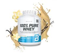 BioTechUSA 100% Pure Whey | Proteína en Polvo con BCAA y Glutamina | Sin Gluten, Sin Aceite de Palma, 2.27 kg, Vainilla Bourbon