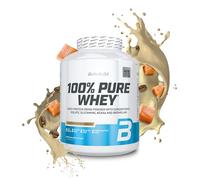 BioTechUSA 100% Pure Whey | Proteína en Polvo con BCAA y Glutamina | Sin Gluten, Sin Aceite de Palma, 2.27 kg, Caramelo-Capuchino