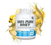 BioTechUSA 100% Pure Whey | Proteína en Polvo con BCAA y Glutamina | Sin Gluten, Sin Aceite de Palma, 2.27 kg, Plátano