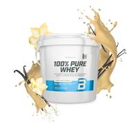 BioTechUSA 100% Pure Whey | Proteína en Polvo con BCAA y Glutamina | Sin Gluten, Sin Aceite de Palma, 4 kg, Vainilla Bourbon