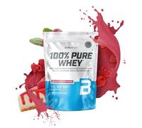 BioTechUSA 100% Pure Whey | Proteína en Polvo con BCAA y Glutamina | Sin Gluten, Sin Aceite de Palma, 454 g, Tarta de queso con frambuesas